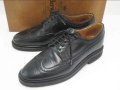 【着用1回】Berwick バーウィック　ウィングチップ　5544 UK 7.5 Berwick1707 | ウイングチップ シボ革 | 5544CCDABK – バー