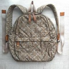✨未使用✨russet ラシット リュック キャンバス モノグラム レザー ラシット/リュックサック/グレー×白×黒/キャンバス×レザー