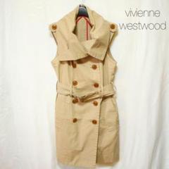 vivienne westwood/ロングトレンチ ジレ/2/ベージュ