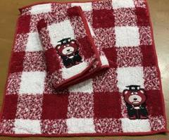 早稲田大学　ワセダベアー　刺繍ミニタオル　 2枚セット
