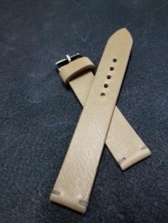 18mm イタリアンオイルレザー 時計ベルト カントリー半艶ベージュのサムネイル