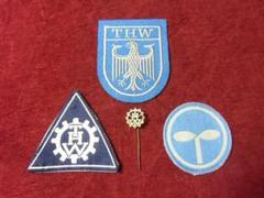ＢＲＤ/西ドイツ＊ＴＨＷ/技術支援機関＊勲章/徽章＊４点セット（実物） BRD/西ドイツ＊THW/技術支援機関＊勲章/徽章＊4点セット