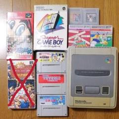 ジャンク】スーバーファミコン本体とソフト - メルカリ
