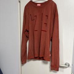 DIESEL ディーゼル Tシャツ TBOX1-TS-02 Mサイズ 赤茶系