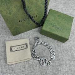 GUCCI 新品未使用品　インターロッキングGブレスレット　極太付属品　刻印18 すぐ届く・国内発送】GUCCI インターロッキングG ブレスレット