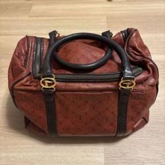 059 美品 TRUSSARDI イタリア製　ダークグリーン ボストンバッグ 059 美品 TRUSSARDI イタリア製 ダークグリーン ボストンバッグ