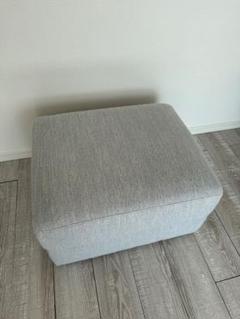 ニトリ　オットマン　グレー カズ様専用】ニトリ オットマン グレー 布張りスツール キャッツ