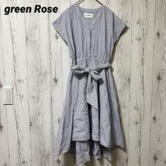 【green Rose】ノースリーブワンピース　ストライプ　Mプルオーバー