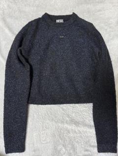 diesel ノースリーブニット 黒と青のラメ入り diesel ノースリーブニット 黒と青のラメ入り