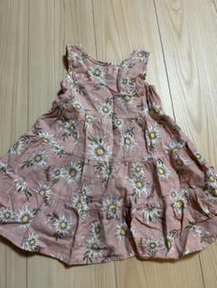 花柄　ワンピース　90