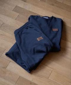 skoool logo crew neck sweat セットアップ　ネイビーのサムネイル