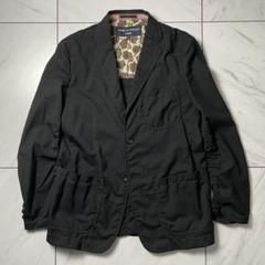 COMMEdesGARCONS HOMME ウール縮絨 裏地ペイズリー 黒 S COMME des GARCONS HOMME ウールサージ縮絨コートスタイル