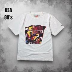 80s HONDA 希少 ヴィンテージ バイカーTシャツ 企業ロゴ レーシング