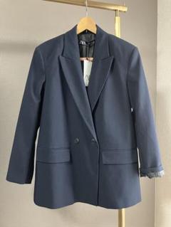 2025年最新】zara ブレザー ネイビーの人気アイテム - メルカリ