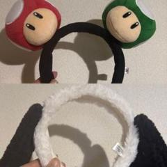 【ほぼ新品】早い者勝ち　人気商品　USJ マリオ　キノピオ　帽子　被り物　仮装 usj かぶりもの 3点セット マリオ キノピオ ヨッシー ユニバ