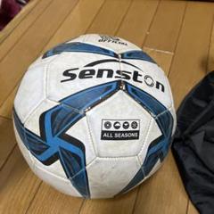 Senston サッカーボール 5号空気入れ2つ　ボール入れ袋