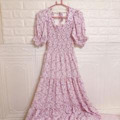 新品未使用【AS KNOW AS PINKY】素知らぬ顔して花柄OP