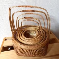 いちご籠5点 竹籠 竹細工 工芸品