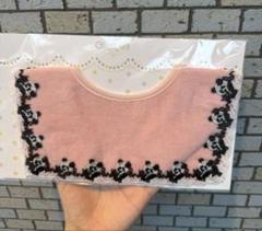近沢レース　日本製　ベビースタイ　スクエア型　70cm パンダ　ピンク