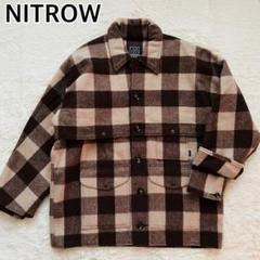 NITROW／ナイトロウ メルトンジャケット アウター チェック XL 大きい NITROW／ナイトロウ メルトンジャケット アウター チェック XL