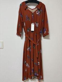〔新品未使用〕タグ付CECIL McBEE 花柄ワンピース オレンジ