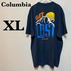 コロンビア　Columbia 半袖 Tシャツ　XLサイズ　バックプリント　古着