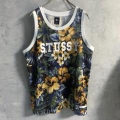 STUSSY タンクトップ　メッシュ　花柄 STUSSY ステューシー Island Flower Mesh タンクトップ(stussy