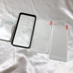 iPhone 15 Plus ガラスフィルム 指紋防止 9H ガイド枠付き