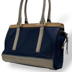 【未使用】ポールスミス ミニ トート バッグ グラフィック ニット 青×緑 Paul Smith（ポールスミス）の「グラフィックニット トート