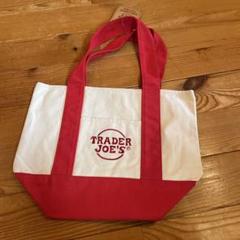TRADER JOE'S ミニトートバッグ レッド - メルカリ