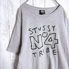 【入手困難】ステューシー STUSSY グレー 刺繍 Tシャツ #199