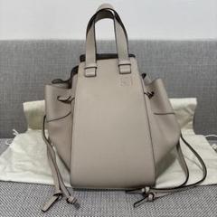 【中古】LOEWEロエベ ハンモック ドローストリング ミディアム ベージュ