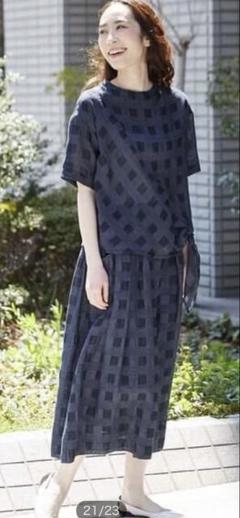 【ジャンニロジュディチェ】 二重織りガーゼセットアップ ツーピース ジャンニロジュディチェ】 二重織りガーゼセットアップ