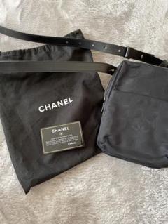 CHANEL ニュートラベルラインショルダーバッグ黒 保存袋付きのサムネイル