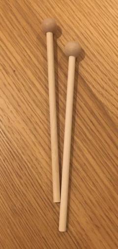 新品未使用☆木琴 バチ 木製