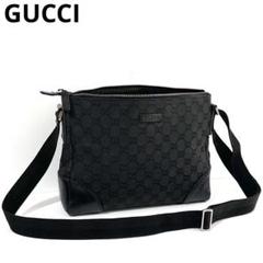 【美品】グッチ ショルダーバッグ ブラック キャンバス GG柄 ユニセックス GUCCI グッチ ミニショルダーバッグ ハンドバッグ GGキャンバス