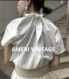 アメリ　Ameri レース襟　バックボタンシャツ FRILL SLEEVE SHEER SHIRT（シャツ/ブラウス）｜Ameri（アメリ