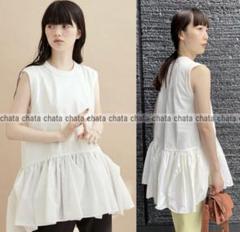 ✨美品✨RENU アダムエロぺ　ダンボールティアードプルオーバー　ブラック ADAM ET ROPÉ FEMME(アダム エ ロペ ファム) / 【サステナブル
