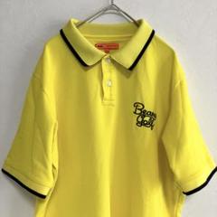 BEAMS GOLF ビームスゴルフ XL 黄色 ポロシャツ 日本製 襟プリント
