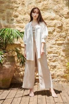 Volume Sleeve Sheer Shirt