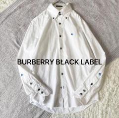 BURBERRY バーバリーブラックレーベル 長袖シャツ シャドーホース 刺繍