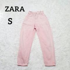 【ザラ】ZARA　古着風デニムパンツ　S　ハイウエスト　Y2K　ウエストゴム