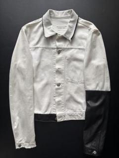 helmut lang 2003ss 本人期 デニムレザージャケット 46 helmut lang 2003ss 本人期 デニムジャケット レザー 46 - メルカリ