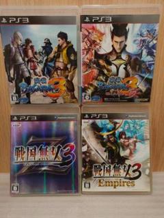 【PS3 ソフト】戦国BASARA3 宴 戦国無双3 Empires 計4本