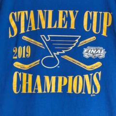 Tシャツ 青 NHL ブルース Lサイズ