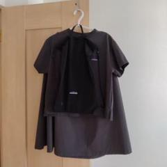 THOUSAND MILE／ショートスリーブTシャツ スカートセット／チャコール