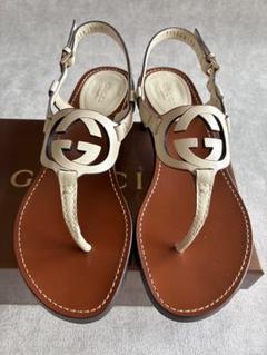 【極美品】GUCCI グッチ 22.5 ミュール サンダル キャンバス GG GUCCI - グッチ ミュール サンダル GGキャンバス ブランド 靴