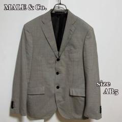 【洗えるスーツ】MALE&Co.テーラードジャケット AB5ストレッチグレー系