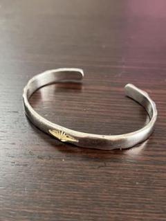 美品 SAAD フェザー バングル silver925 ブロンズ サード