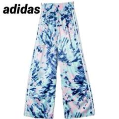 【未使用品 】タグ付き adidas アディダス トラックパンツ サテン 総柄